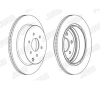 2x Disco freno ventilato 562782JC JURID per NISSAN PATHFINDER III