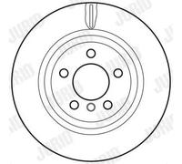 2x Disco freno ventilato 562793JC JURID per BMW X3 X4
