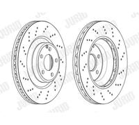 JURID 563016JC-1 Disco freno per MERCEDES-BENZ