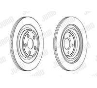 2x Disco freno ventilato 563027JC JURID per JAGUAR DAIMLER