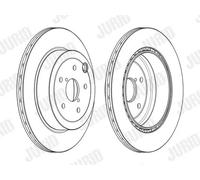 Jurid Disco freno 563108JC ventilato per Subaru Impreza Hatchback 2 pezzi