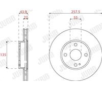JURID 563324JC Disco freno