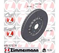 ZIMMERMANN 600.3272.70 Disco freno