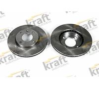 2x Disco freno ventilato 6040110 KRAFT AUTOMOTIVE per AUDI VW SEAT