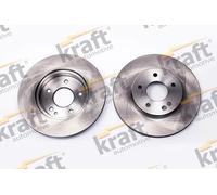 2x Disco freno ventilato 6041130 KRAFT AUTOMOTIVE per MERCEDES-BENZ CLASSE C