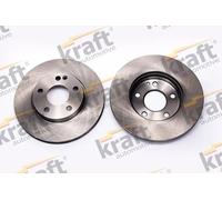 2x Disco freno ventilato 6041216 KRAFT AUTOMOTIVE per MERCEDES-BENZ CLASSE A