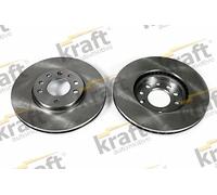 2x Disco freno ventilato 6041731 KRAFT AUTOMOTIVE per SAAB OPEL FIAT