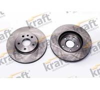 2x Disco freno ventilato 6041735 KRAFT AUTOMOTIVE per OPEL SAAB CHEVROLET
