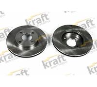 KRAFT AUTOMOTIVE 2x Disco Freni Anteriore Ø260 MM Ventilato per Ford Mondeo I