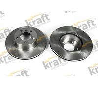 KRAFT AUTOMOTIVE 2X Disco Freno Anteriore Ø296Mm Ventilato Per BMW 5 Serie E39