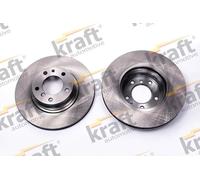 2x Disco freno ventilato 6042650 KRAFT AUTOMOTIVE per BMW 7