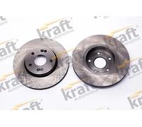 2x Disco freno ventilato 6045450 KRAFT AUTOMOTIVE per RENAULT LAGUNA II
