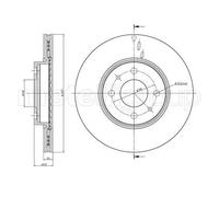 2x Disco freno ventilato 800-231C CIFAM per ALFA ROMEO FIAT LANCIA