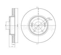 2x Disco freno ventilato 800-676C CIFAM per RENAULT LAGUNA II
