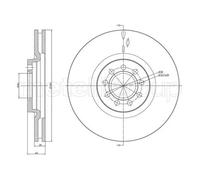CIFAM 800-914C - Disco freno singolo anteriore
