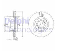 DELPHI BG2372 Disco freno