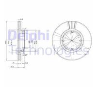 DELPHI BG2394 Disco freno
