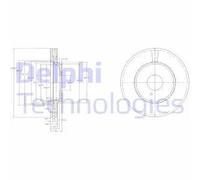 DELPHI BG2419 Disco freno