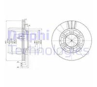 DELPHI BG2561 Disco freno
