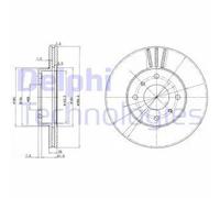 Discofreno BG2567 DELPHI per NISSAN