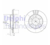 2x Disco freno ventilato BG2591 DELPHI per TOYOTA LAND CRUISER HILUX V Pick-up