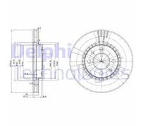 DELPHI BG2619 Disco freno