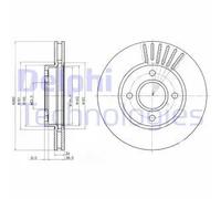DELPHI BG2699 Disco freno