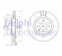 Discofreno BG2712 DELPHI per VW SEAT