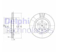 2x Disco freno ventilato BG2713 DELPHI per VW SEAT