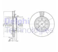 DELPHI BG2720 Disco freno