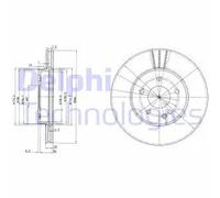2x Disco freno ventilato BG2768 DELPHI per MERCEDES-BENZ CLASSE C