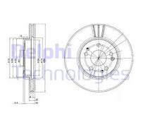 2x Disco freno ventilato BG2772 DELPHI per MERCEDES-BENZ CLASSE E CLASSE E Coupé