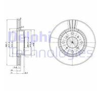 DELPHI BG2815 Disco freno