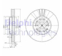 DELPHI BG2829 Disco freno