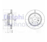 DELPHI BG3041C Disco freno