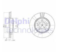 Dischi freno DELPHI BG3061 anteriore, ventilato, 2 Pezzo