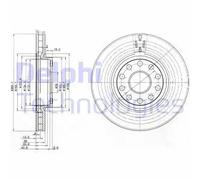 Discofreno BG3078 DELPHI per LANCIA ALFA ROMEO