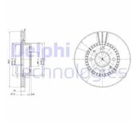 Delphi Freno a disco BG3134 ventilato anteriore Ø247 mm 2 pezzi per NISSAN ALMERA I Hatchback