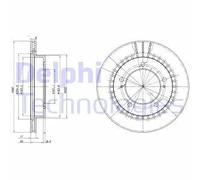 BG3158 Kit coppia dischi freno Delphi Anteriore per SUZUKI VITARA JIMNY GRAND