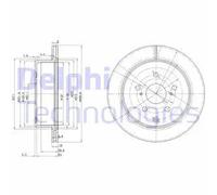 DELPHI BG3166 Disco freno