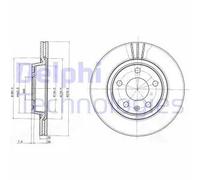 2x Disco freno ventilato BG3198 DELPHI per AUDI VW SEAT