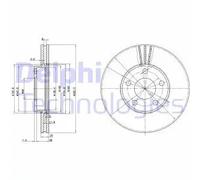 Discofreno BG3199 DELPHI per VW