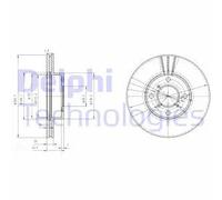 DELPHI BG3341 Disco freno