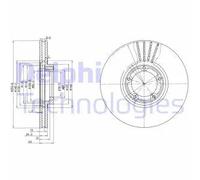 Delphi Dischi freno BG3365 – Anteriore ventilato – Kit 2 pezzi per Ford Transit 1991-1994