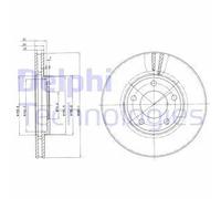 2x Disco freno ventilato BG3383 DELPHI per CHRYSLER DODGE PLYMOUTH