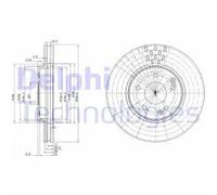 Discofreno BG3396 DELPHI per MERCEDES-BENZ CHRYSLER