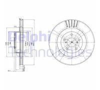 Delphi BG3413 Freno a disco