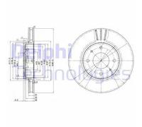 Discofreno BG3501C DELPHI per VOLVO MITSUBISHI MITSUBISHI VOLVO