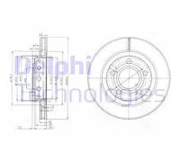 DELPHI BG3525 Disco freno