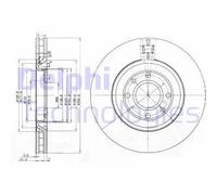2x Disco freno ventilato BG3529 DELPHI per PEUGEOT 406 Coupé